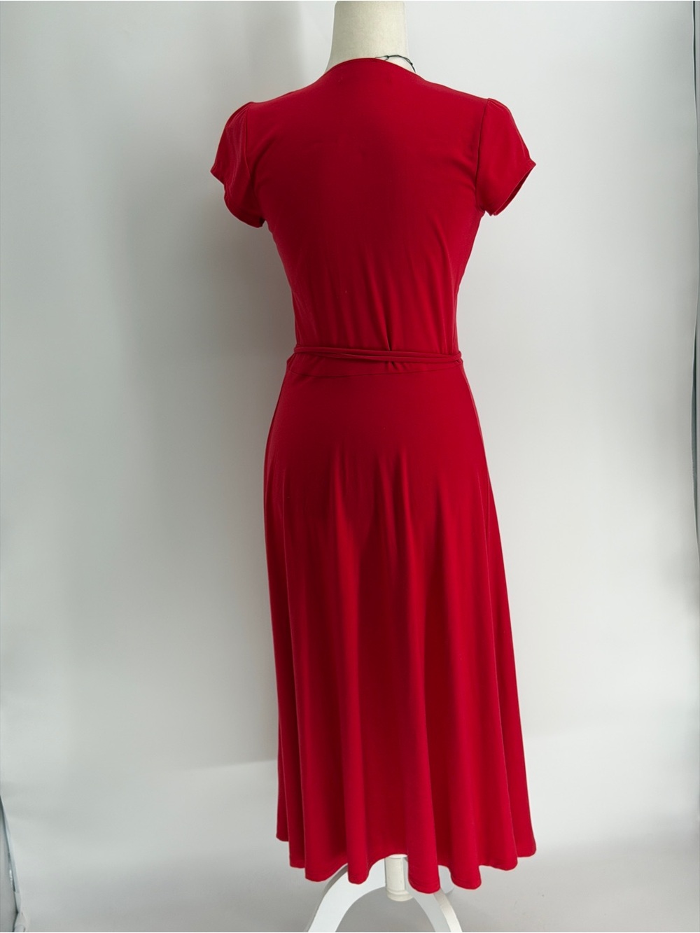 Reformation Becca Midi Dress Red Wrap Dress Size S NWT - Picture 3 of 7